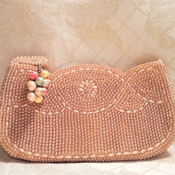 Four Vintage Beaded Handbags Clutches Cute Design… - image 7