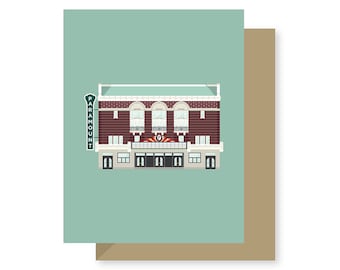 Paramount Theatre Historic Downtown Congress Movies, Historic Architecture Texas, Austin Greeting Card