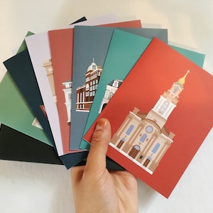 Landmarks of New Orleans Greeting Card Set (8 Pack), Historic Building/ House Architecture Louisiana