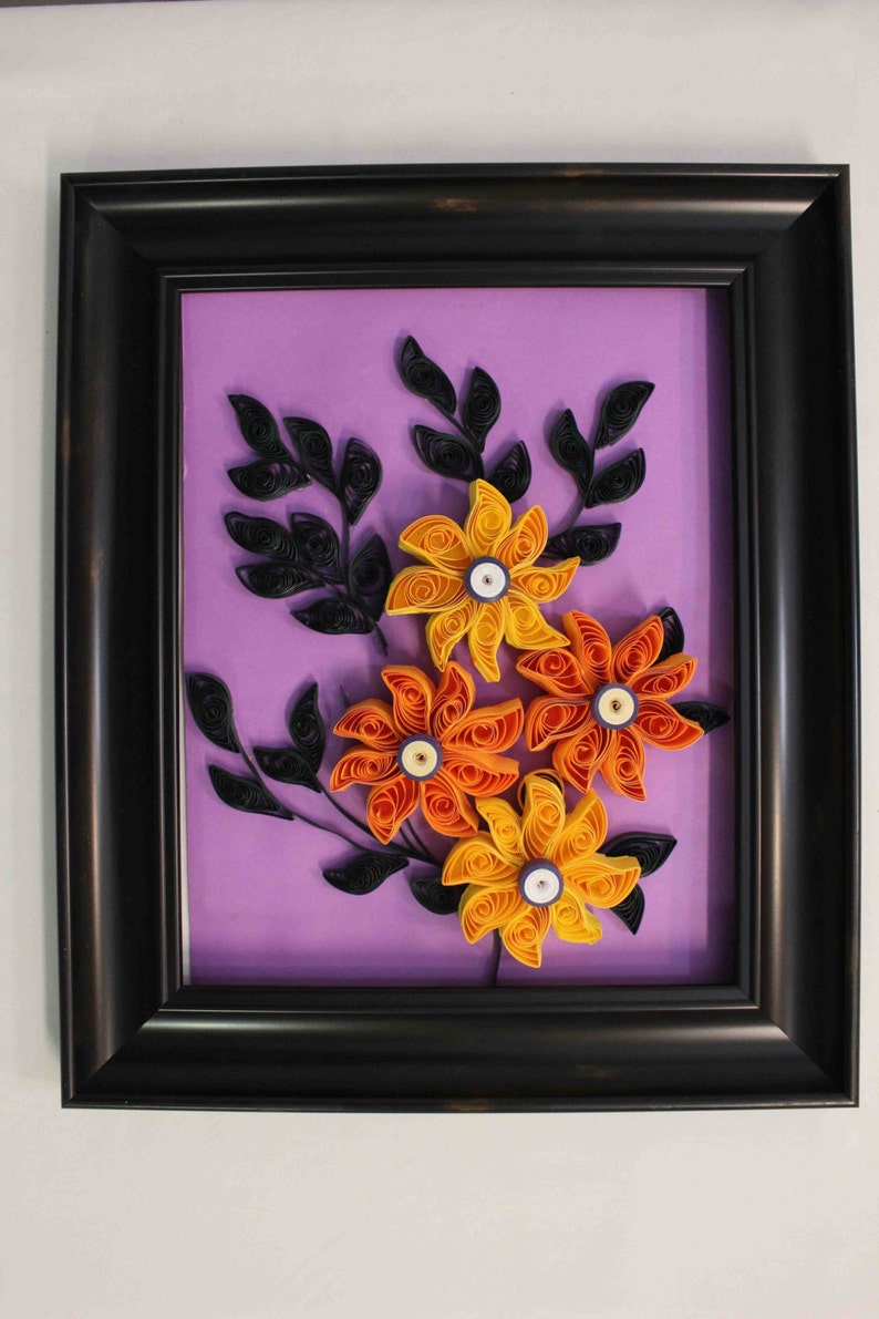 Paper Quilling art Unique home decor Quilled wall art Etsy