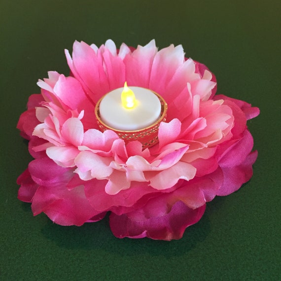 Floral Decoration Pink Outdoor Table Decor Decorative Diya Etsy