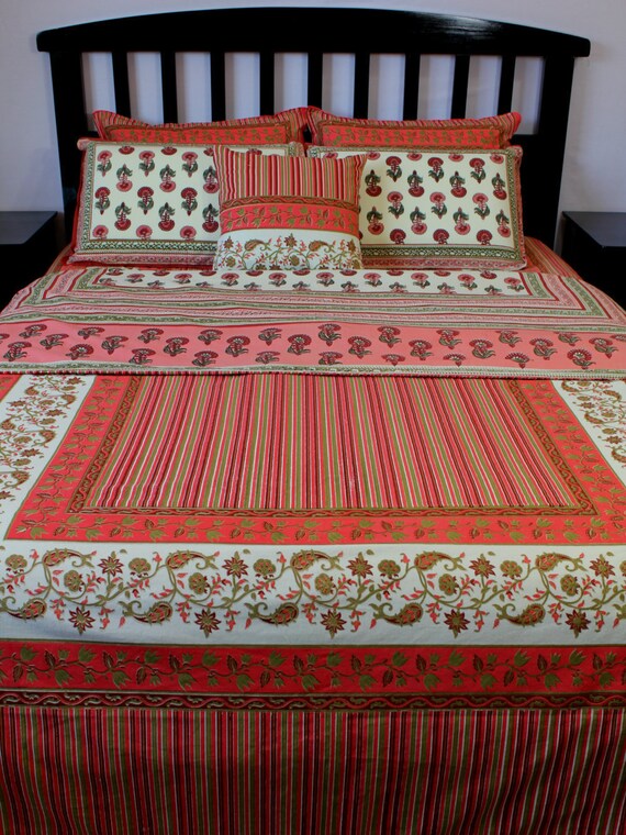 Queen King Pink Duvet Cover Set Cotton Duvet Cover Floral Etsy