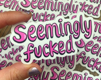 Pegatina que parece estar jodida