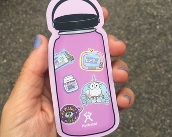 Pink Hydroflask water bottle sticker