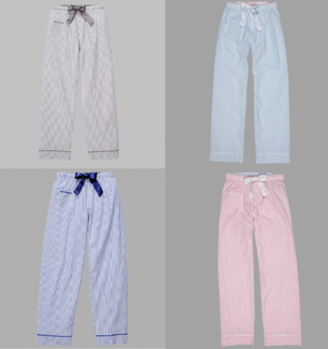 Light PINK Pale Soft SEERSUCKER Pajama Pants Customized - Etsy