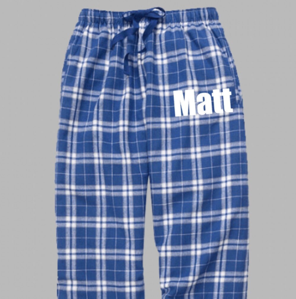 ROYAL BLUE Silver PLAID Flannel 