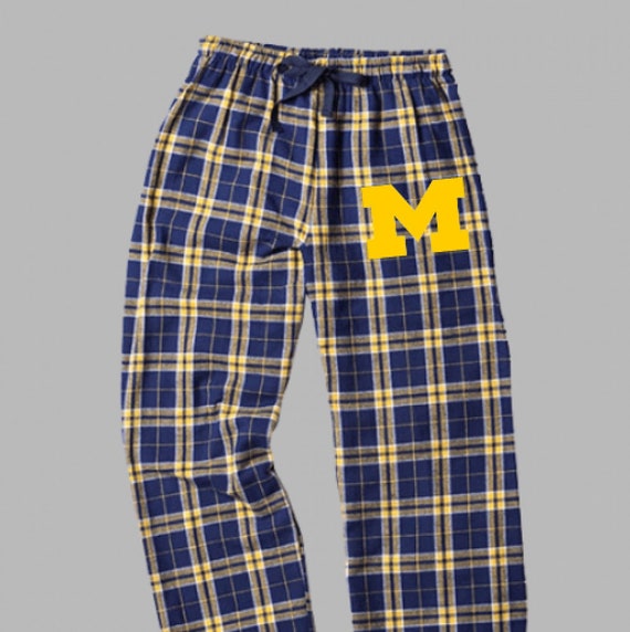 NAVY Blue and GOLD Yellow PLAID Flannel 