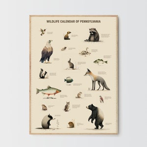 Wildlife Calendar of Pennsylvania