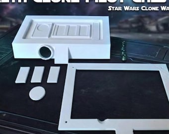 Kit de boîte de poitrine de pilote de clone furtif - inspiré de Star Wars (imprimé en 3D)