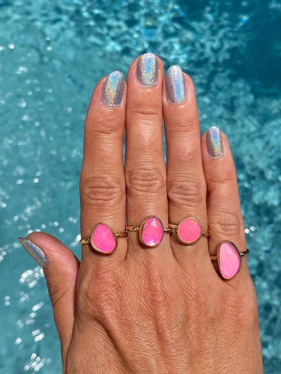 Pretty in Pink Opal Ring