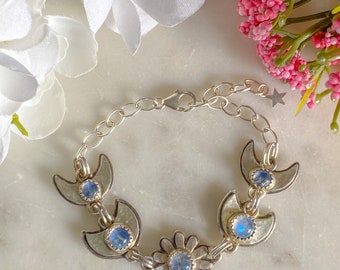 Flower Moon Phase Bracelet