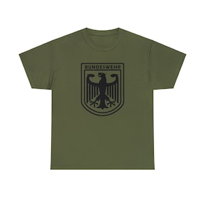 German Army Bundeswehr Federal Eagle 100% Cotton T Shirt WW2 T-shirt Coat of Arms Germany Shirt Oktoberfest Bundesrepublik