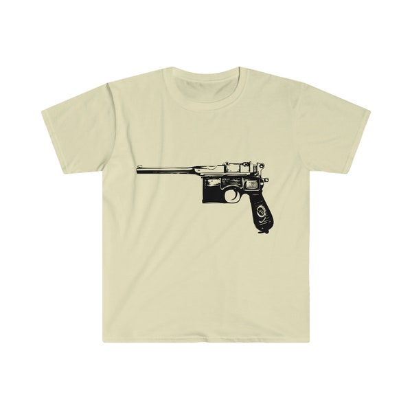 Mauser C96 Gun Pistol Broomhandle ww2 German Shirt Unisex Softstyle T-Shirt Han Solo