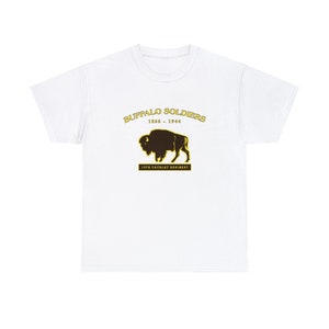 WW2 US 10th Cavalry Regiment t Shirt Civil War Army Buffalo Solider T-shirt Black History Military Insignia Patch
