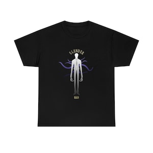 Slender Man Shirt t-shirt Ghost Creepy Creepy-pasta  Slenderman Unisex Heavy Cotton Tee
