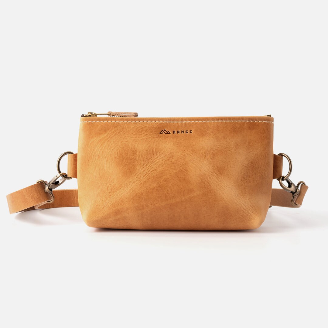 Aeta/DEER LEATHER WAIST POUCH S (WHITE)