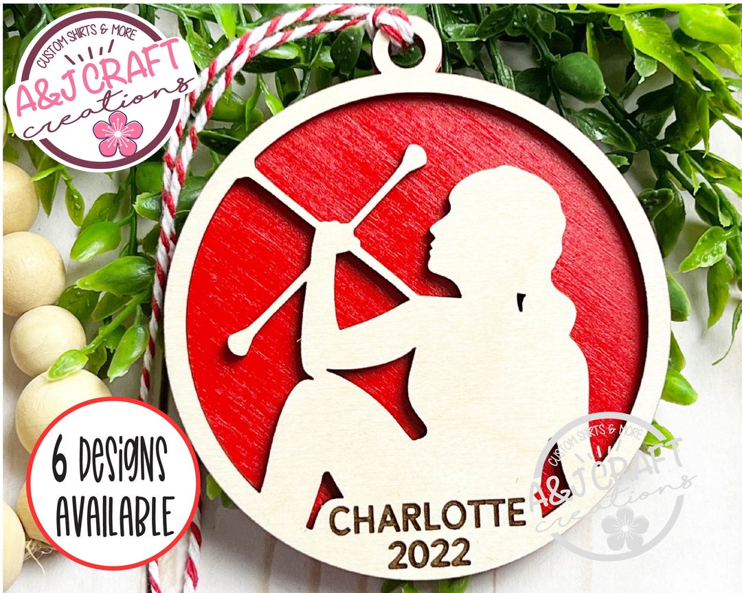Twirler Ornament Personalized, Baton Twirler Ornament, Majorette