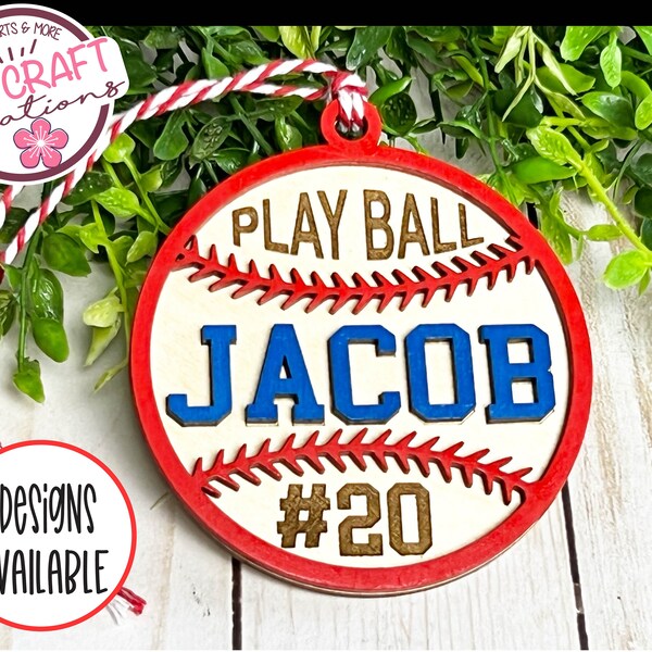 Baseball Play Ornament Etsy