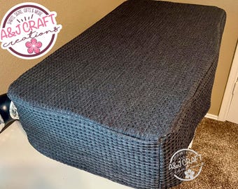 Dust Cover compatible with Glowforge Pro, Plus, Basic Models, Dark Gray Waffle