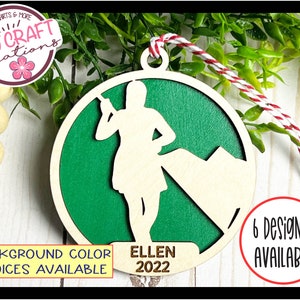 Color Guard Ornament Personalized, Color Guard Ornament, Color Guard Gift, Color Guard Christmas Ornament, Laser Cut Ornament image 3