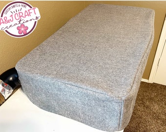 Dust Cover compatible with Glowforge Pro, Plus, Basic Models, Gray Chenille
