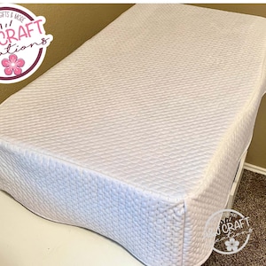 Glowforge Dust Cover, Custom Fit for Your Laser Printer, Protect from Dust & Debris, Durable Heavy-Duty Material, White quilted top