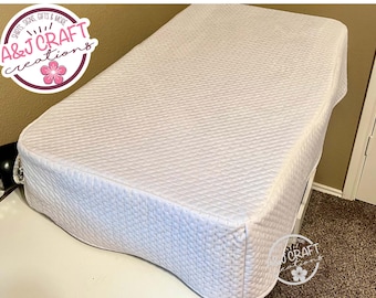 Dust Cover compatible with Glowforge Pro, Plus, Basic Models, White quilted