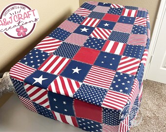 Dust Cover compatible with Glowforge Pro, Plus, Basic Models,  Patriotic Stars