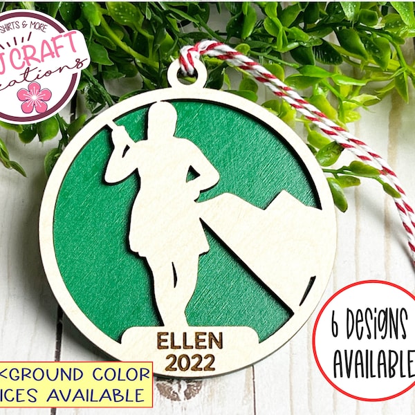 Color Guard Ornament Personalized, Color Guard Ornament, Color Guard Gift, Color Guard Christmas Ornament, Laser Cut Ornament