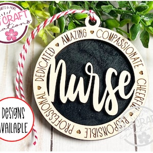 RN Nurse Ornament, New Nurse Gift, Nurse Christmas Ornament, RN Graduation Gift,  Nursing Graduation Gift, Nurse Appreciation Gift