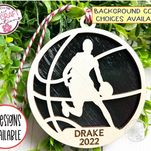 Boys Basketball Ornament Personalized, Basketball Player Ornament Gift, Basketball Christmas Ornament, Basketball Ornaments for boys