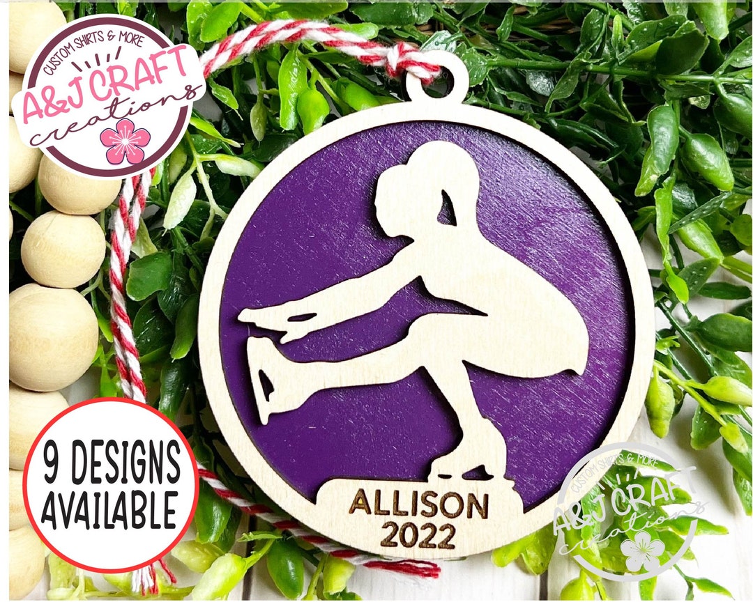Figure Skater Ornament Personalized Figure Skating Womens Etsy