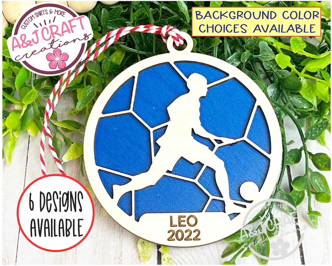 Soccer Ornament Personalized, Soccer Player Gift, Custom Soccer