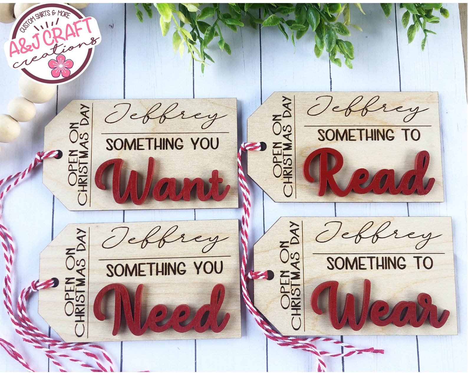 Something you want something you need something to read tag etsy
