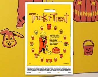 Trick 'r Treat 11"x17" Event Poster Art Print Shockarama Horror Movie Film Screening 2007 2009 Halloween Anthology Retro Style Sam Pumpkin