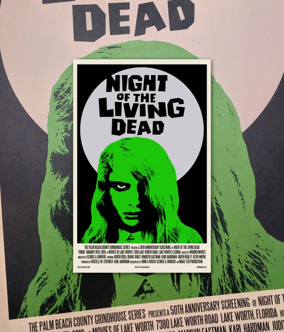 NIGHT OF THE LIVING DEAD ART POSTER PRINT HOUSE OF ZOMBIES HORROR MOVIES ROMERO