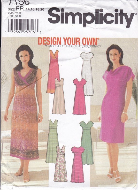 New Sewing Pattern for Women's Empire Dress Design Your | Etsy