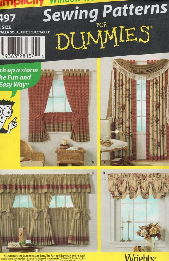 Sewing Pattern Simplicity Free Us Ship 4497 Cafe Scalloped Etsy