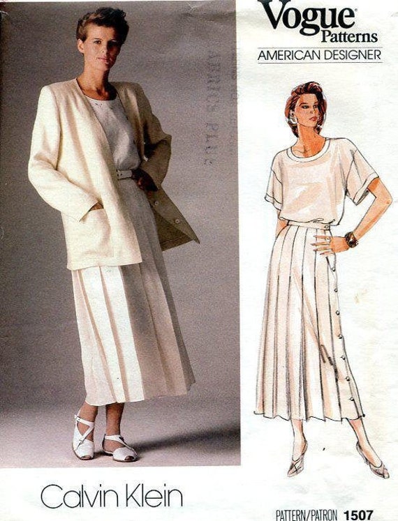Vintage Sewing Pattern Vogue 1507 Retro 1980s 80s Designer | Etsy