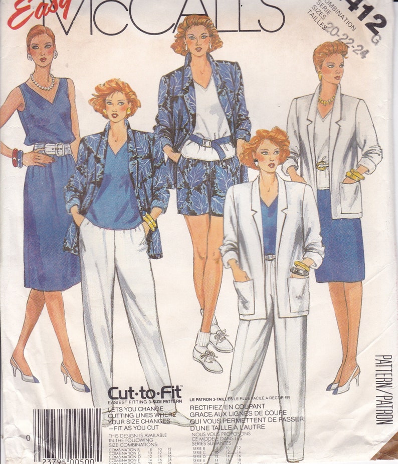 1980/'s McCall/'s Sewing Pattern Choose Your Style Uncut