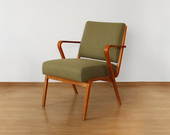 German Vintage Armchair By Selman Selmanagic For Veb Deutsche Werkstätten Hellerau, 1960s / chair / furniture / upholstered