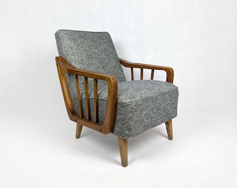1950er - 1960er Jahre Restaurierter Armlehnstuhl | Vintage Stuhl | Akzent Stuhl | Polster | Mid Century Stuhl | Modern Vintage