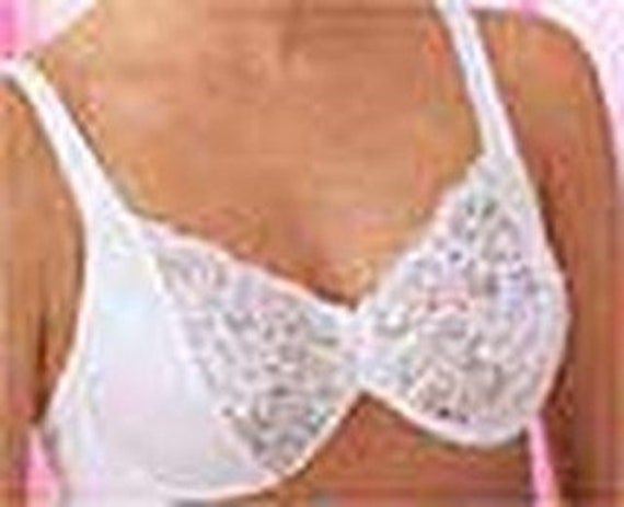 Vintage New With Tags Lilyette Beyond Beautiful Embroidered Lace Minimizer  Underwire Bra White 38C -  Canada