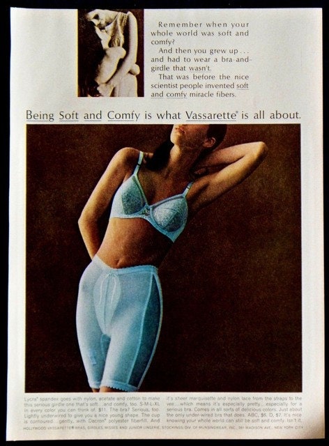 1957 Hollywood V-ette Vassarette Advertisement - Girdle and V-ette Bra on  eBid United States