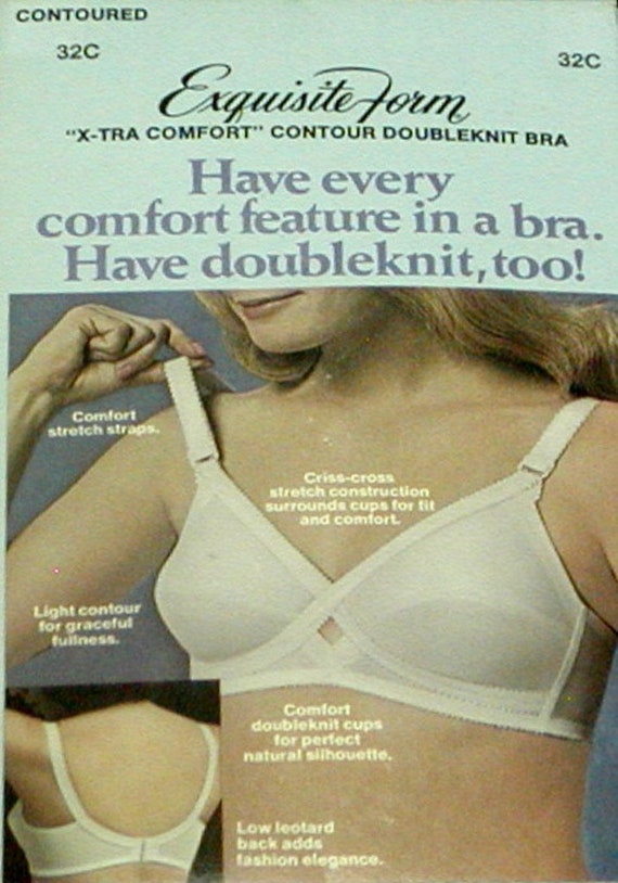 Vintage New Exquisite Form® Fully® x-tra Comfort Contour Doubleknit Bra  White 32B -  Canada