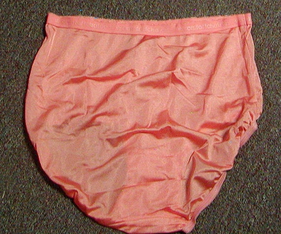 New Luxurious Comfort Choice 100% Nylon Full Coverage Brief Panty Pumpkin  Orange 