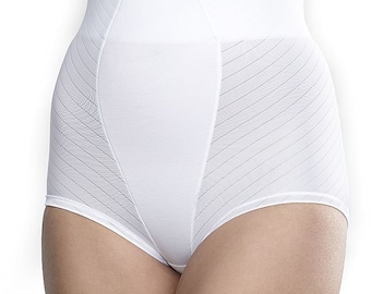 Vintage New Glamorise Hi Waist Firm Control Isometric Panty Girdle White Medium (27"-28")