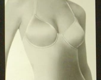 Vintage Neu mit Tags Nancy Ganz Bodyslimmer Firm Shaping Camisole Tuxedo Schwarz 34B