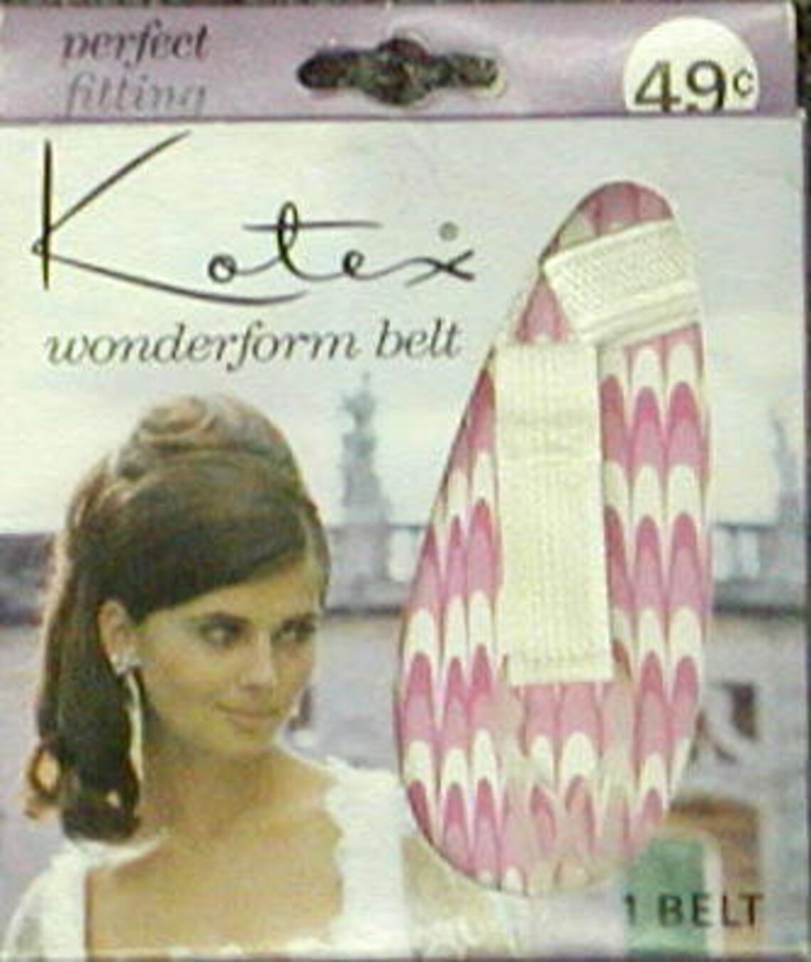 Vintage New Kotex Wonderform Sanitary Napkin Belt & One Dozen Etsy