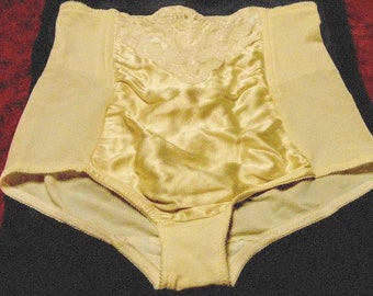Vintage Cupid Light Control Panty Girdle Brief With Satin Tummy